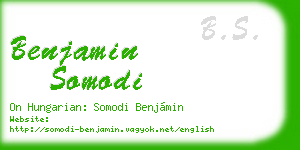 benjamin somodi business card