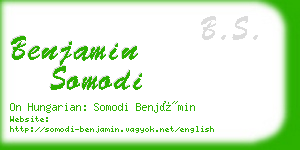 benjamin somodi business card